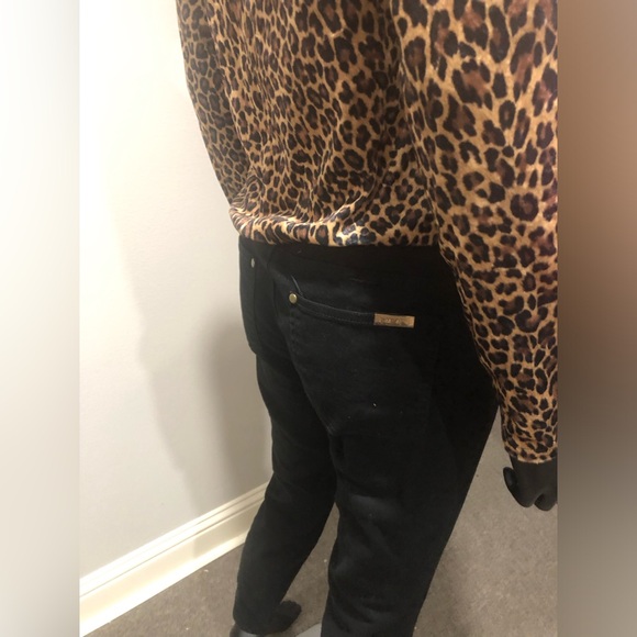 Iman Global Chic 360 Jeans Black Sz 4 Zip Ankle NWOT - Picture 2 of 9